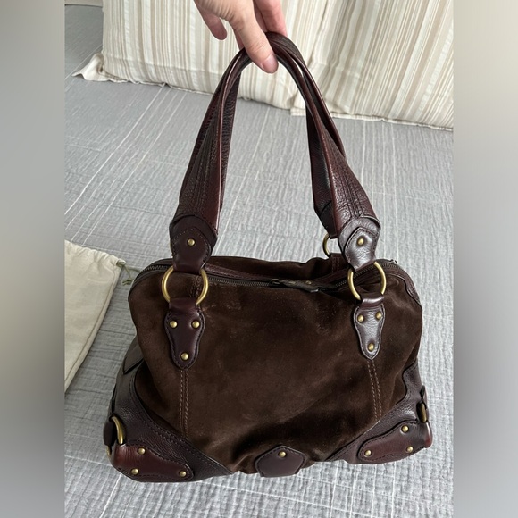 Michael by Michael Kors - Suede and leather handbag - Picture 3 of 14